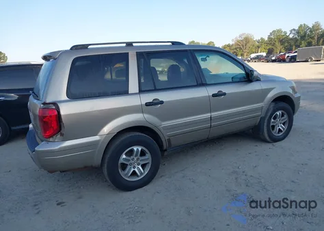 2005 Honda Pilot Ex-L from USA, damaged, VIN 5FNYF18505B040692